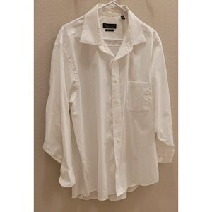 Donald Trump Signature Collection Button Up Shirt Men's 17‎ 1/2 (32/33) White
